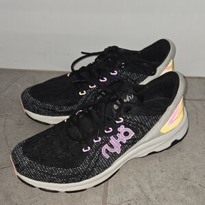 Ryka Women's Black and Pink Athletic Shoes